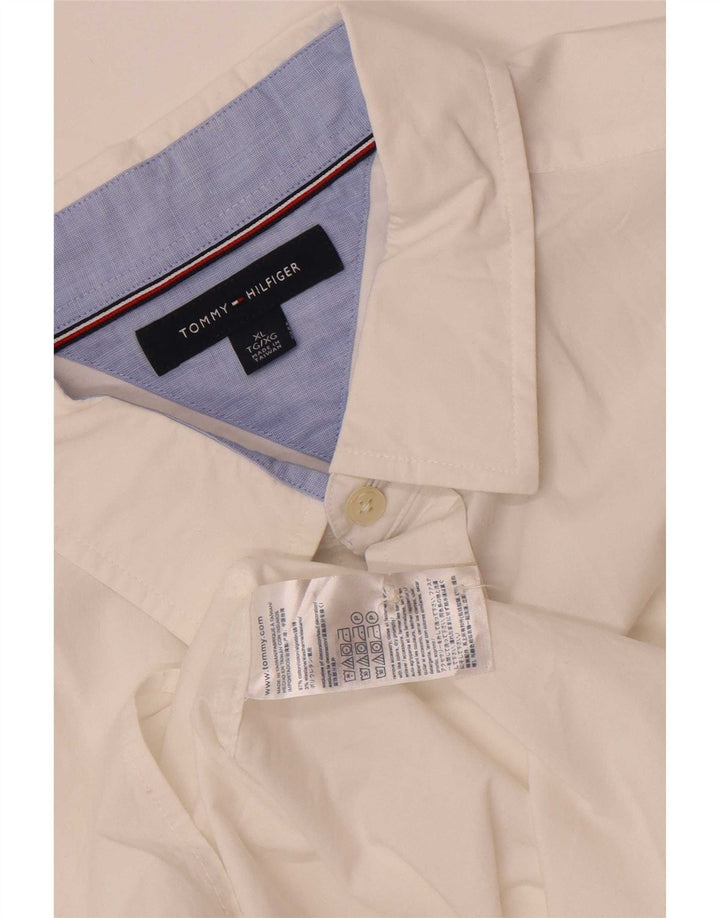 Tommy Hilfiger Mens Shirt XL White Cotton