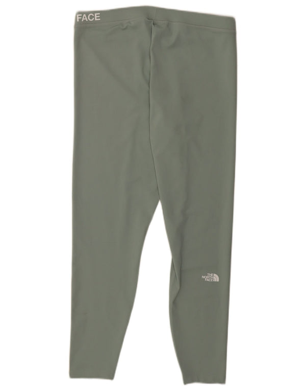The North Face Damen-Leggings mit Grafik, groß, grün, Polyester, Sport