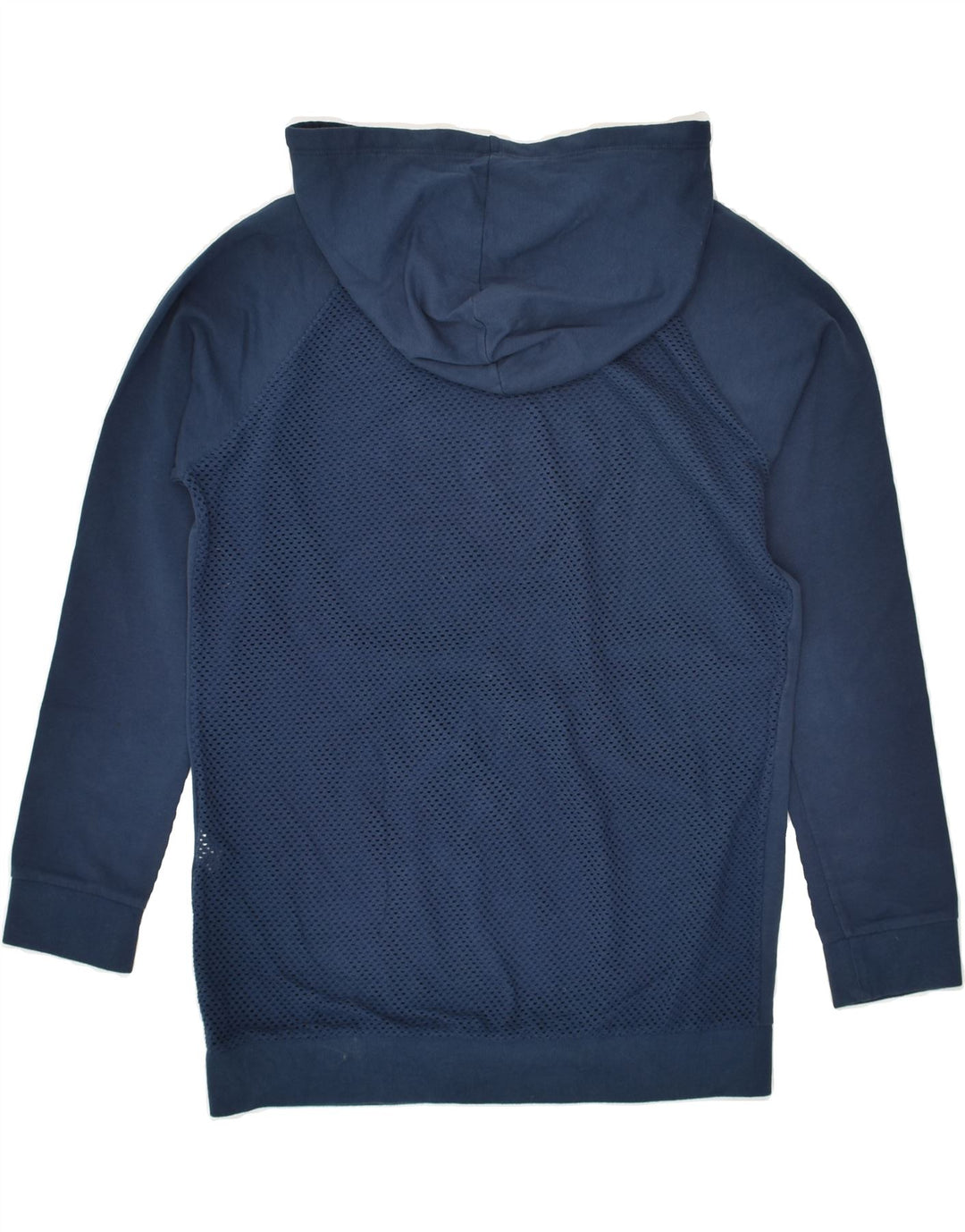 CONVERSE Womens Graphic Hoodie Jumper UK 10 Small Navy Blue Cotton | Vintage Converse | Thrift | Second-Hand Converse | Used Clothing | Messina Hembry 