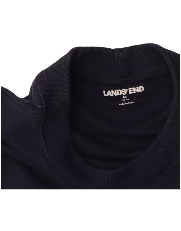 Lands End Herre Top Langærmet UK 38/40 Medium Navy Blue