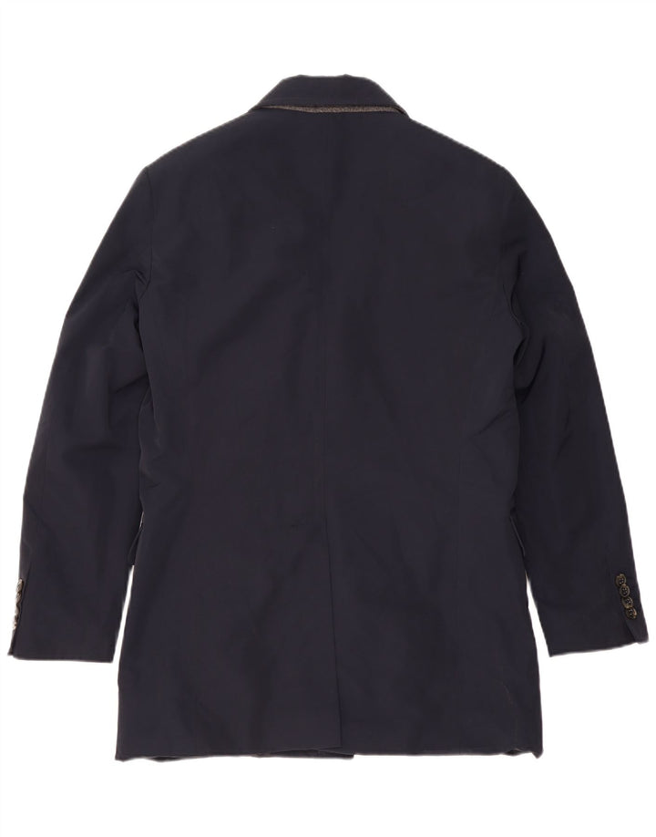 Liu Jo Mens 3 Button Blazer Jacket IT 48 Medium Navy Blue Polyester