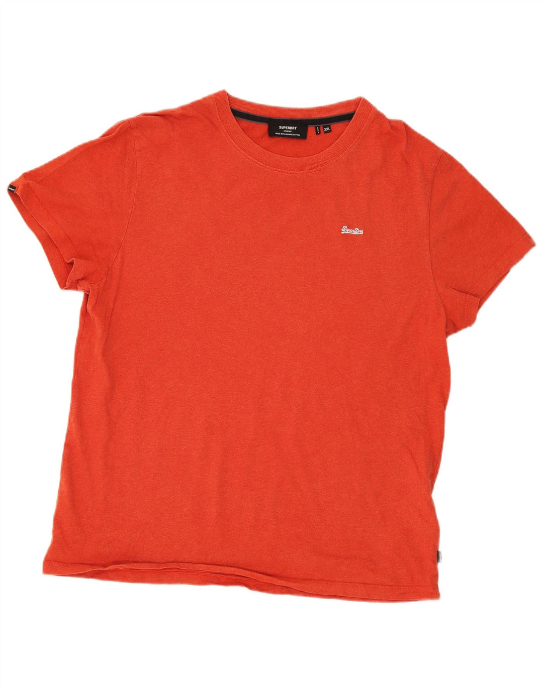 Superdry Mens T-Shirt Top 2XL Red Cotton