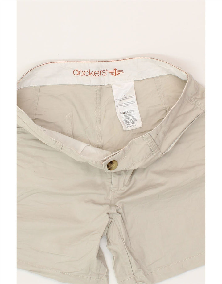DOCKERS Womens Casual Shorts US 6 Medium W32  Beige Cotton Vintage Dockers and Second-Hand Dockers from Messina Hembry 