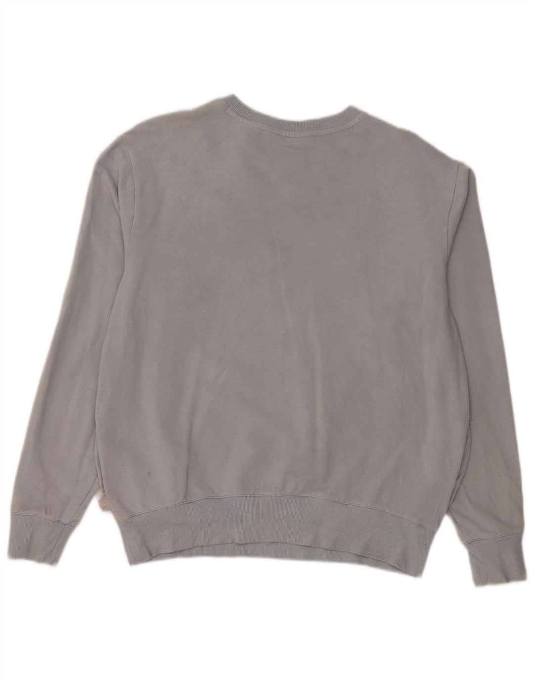 FILA Womens Sweatshirt Jumper UK 14 Medium Blue Cotton