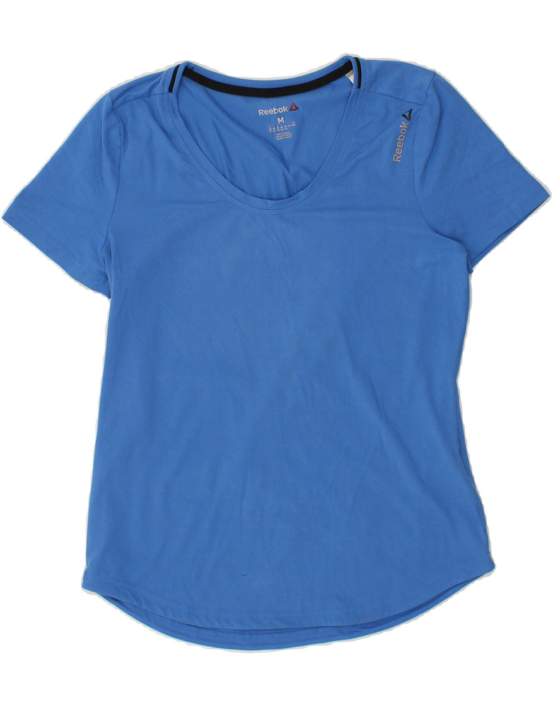 REEBOK Womens T-Shirt Top UK 12/14  Medium Blue Vintage Reebok and Second-Hand Reebok from Messina Hembry 