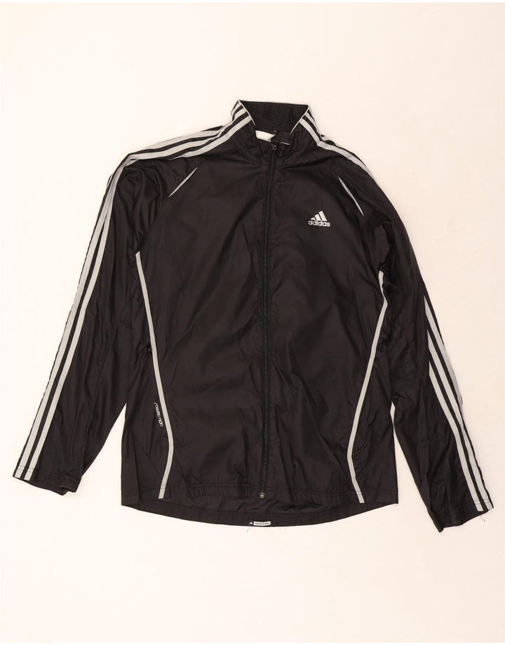 Adidas Mens Rain Jacket UK 38 Medium Black Polyester