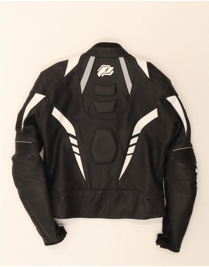 Probiker Mens Graphic Racer Jacket IT 48 Medium Black Colourblock