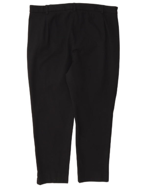 Marks & Spencer Pantalon de costume court pour femme UK 16 Large W34 L24 Noir