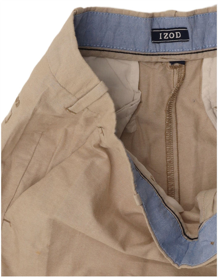 IZOD Mens Chino Shorts W30 Medium Beige