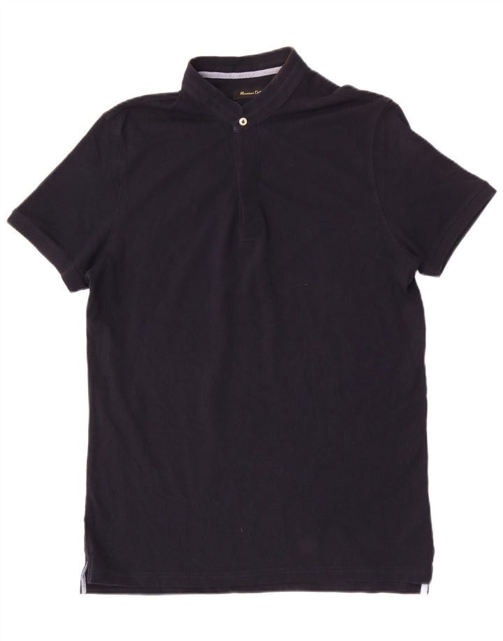 MASSIMO DUTTI Poloskjorte til mænd Medium Navyblå Bomuld