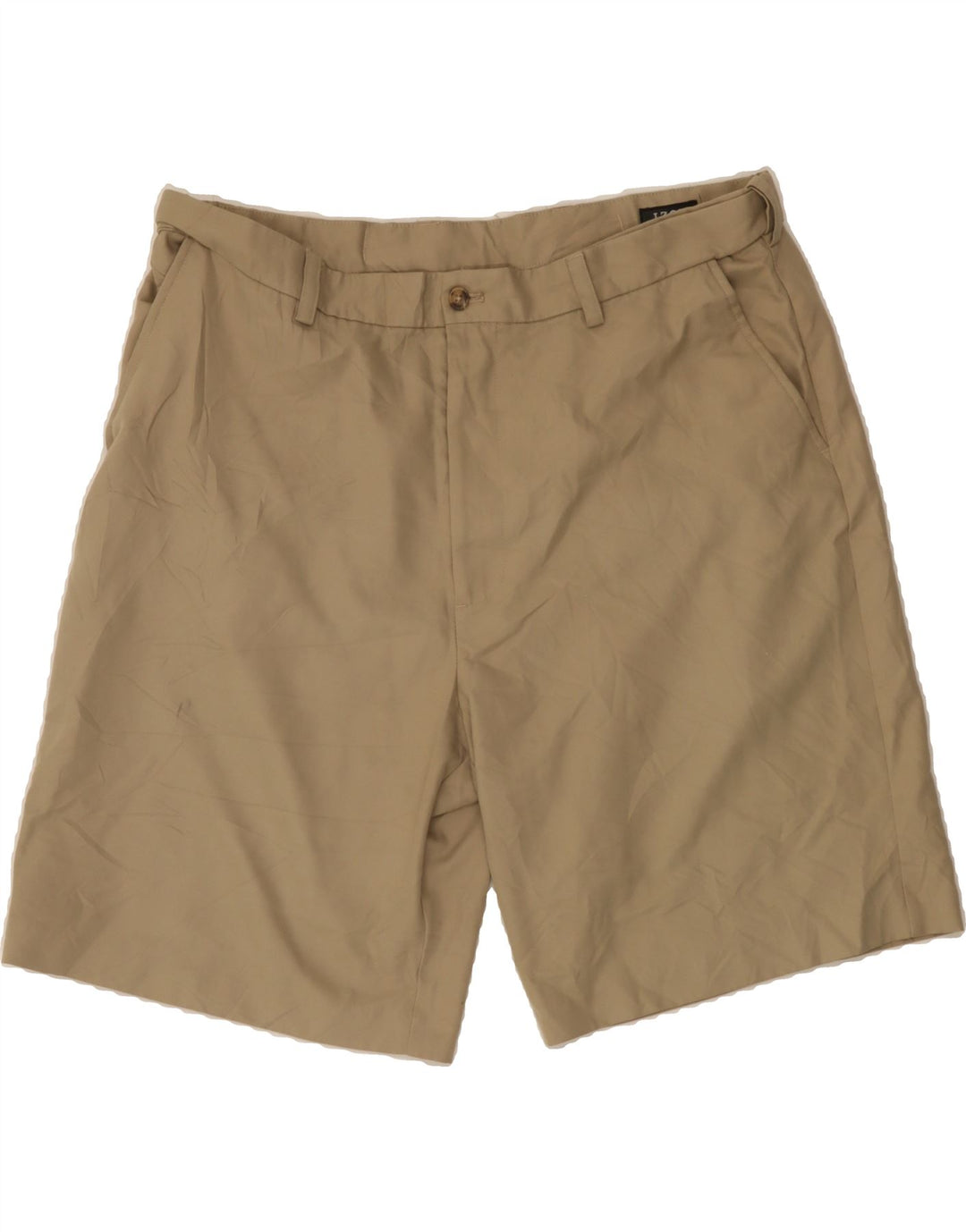 IZOD Mens Golf Chino Shorts W38 XL Beige Polyester Vintage Izod and Second-Hand Izod from Messina Hembry 