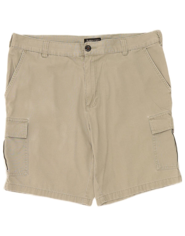 Jeanagers Herre Cargo Shorts W38 XL Khaki Bomuld