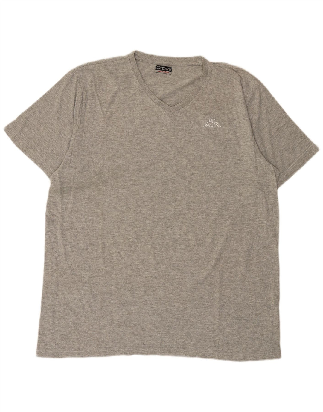 Kappa Mens T-Shirt Top 3XL Grey Cotton