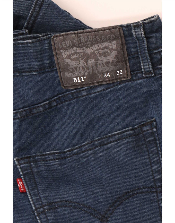 Levi's Mens 511 Slim Jeans W34 L32 Blue