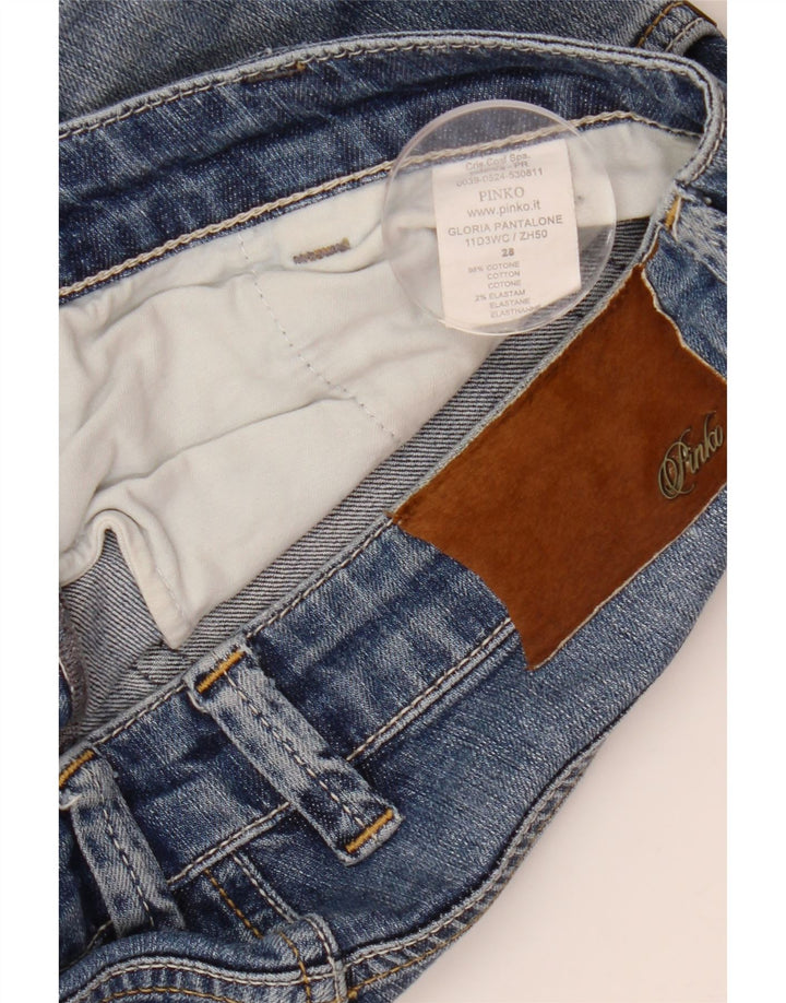 Pinko Womens Slim Jeans W28 L27 Blue Cotton