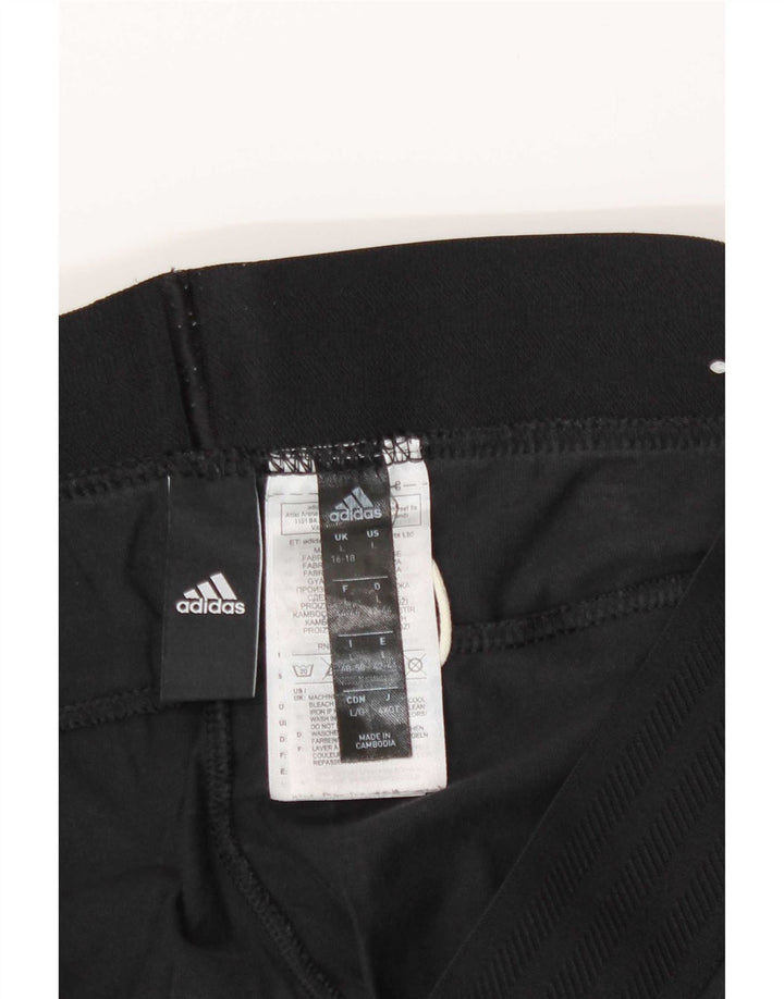 Adidas Womens Leggings UK 16/18 Large Black