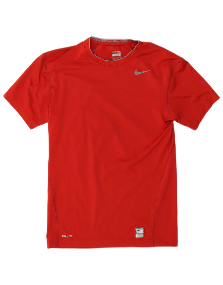 Nike Mens T-Shirt Top UK 42/44 Large Red