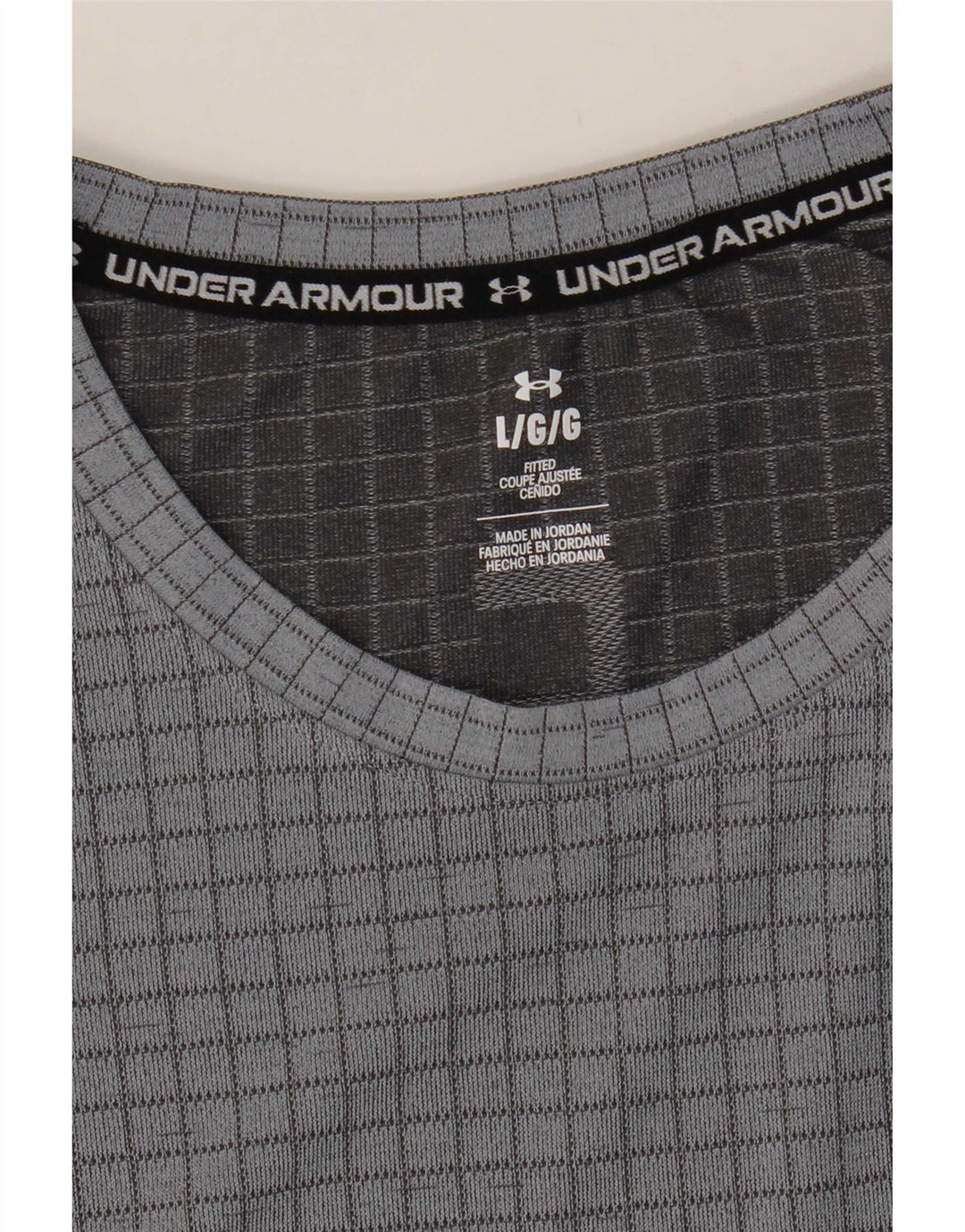 Under Armour T-Shirt Homme Grand Carreau Gris
