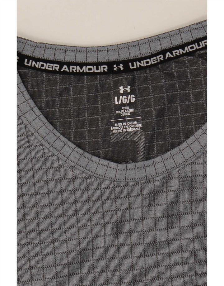 Under Armour T-Shirt Homme Grand Carreau Gris
