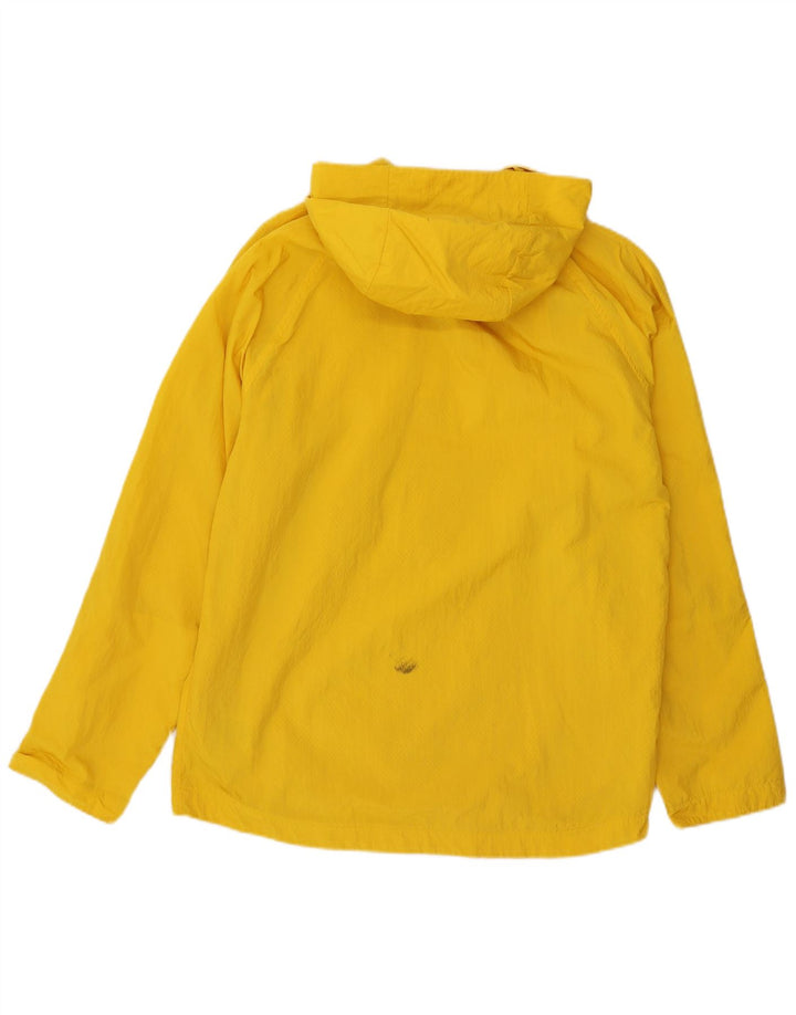 Giacca antipioggia Adidas da uomo con cappuccio e pullover UK 36 piccola in nylon giallo