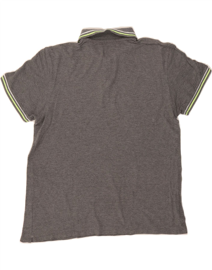 LOTTO Mens Polo Shirt Large Grey Cotton Vintage Lotto and Second-Hand Lotto from Messina Hembry 