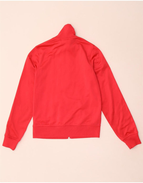 Adidas Veste de survêtement pour femme UK 10 Petit Rouge Polyester
