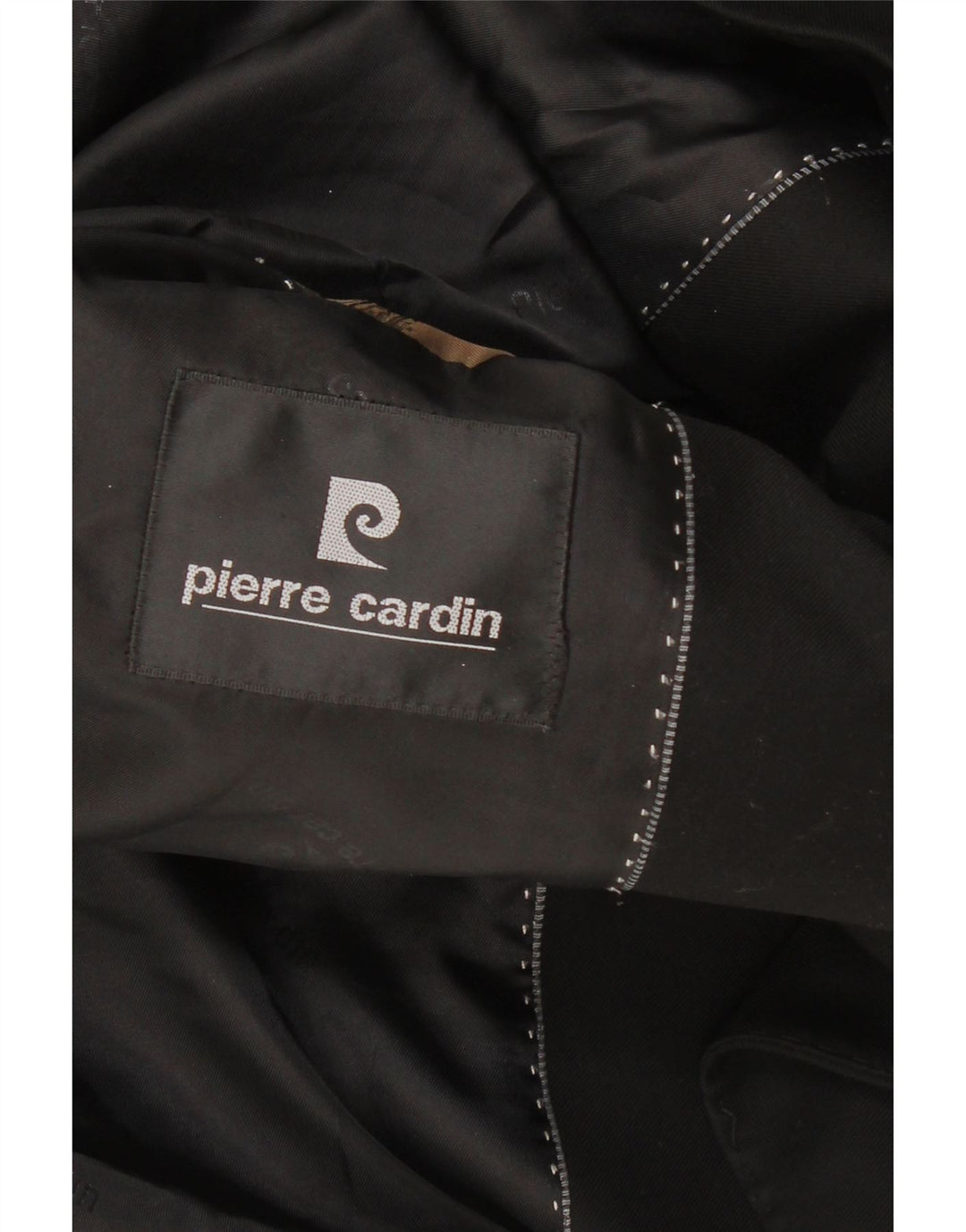 PIERRE CARDIN Mens 1 Button Blazer Jacket IT 48 Medium Black Wool Vintage Pierre Cardin and Second-Hand Pierre Cardin from Messina Hembry 
