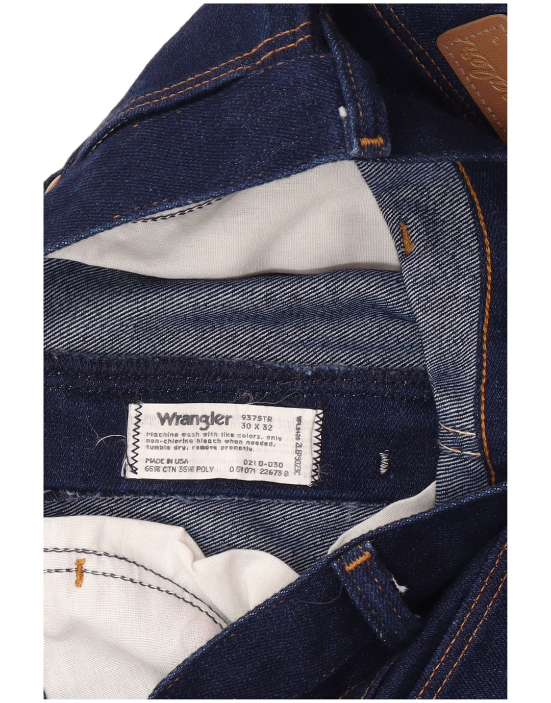 Wrangler Mens Slim Jeans  W30 L32 Navy Blue Cotton