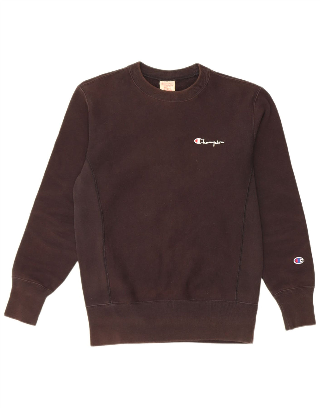 CHAMPION Mens Graphic Sweatshirt Jumper Small Black Cotton