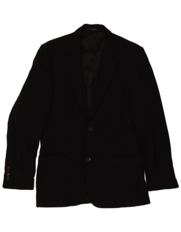 Zara Ανδρικό σακάκι μπλέιζερ με 2 κουμπιά EU 52 Large Black Wool Classic