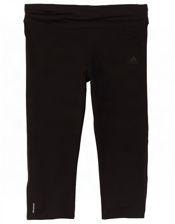 Adidas Womens Climalite Capri Leggings UK 12/14 Medium Black