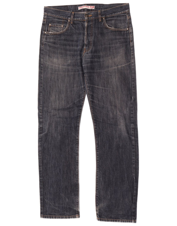 Carrera Mens 710 Straight Jeans W34 L34 Blue Cotton