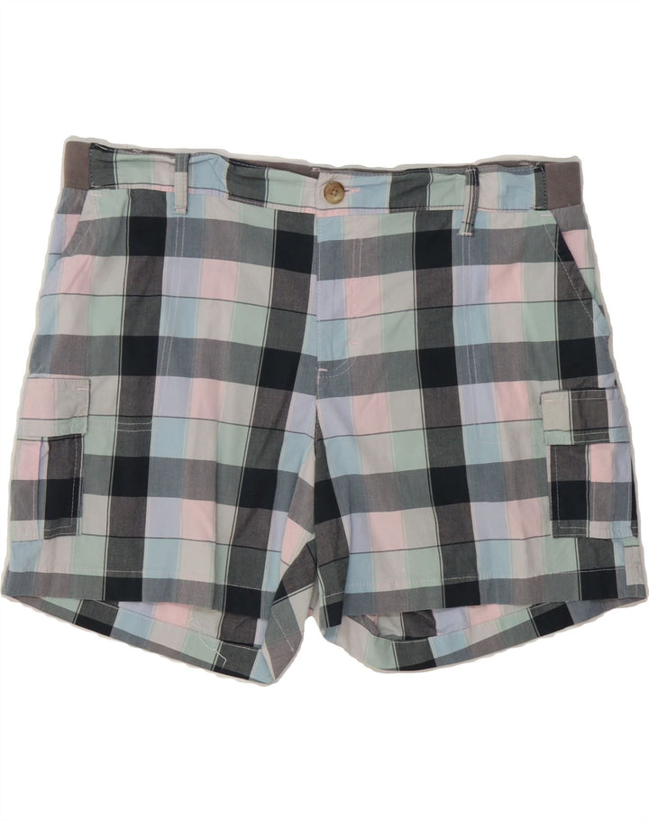 LEE Womens Cargo Shorts US 16 2XL W38 Multicoloured Check Cotton Vintage Lee and Second-Hand Lee from Messina Hembry 