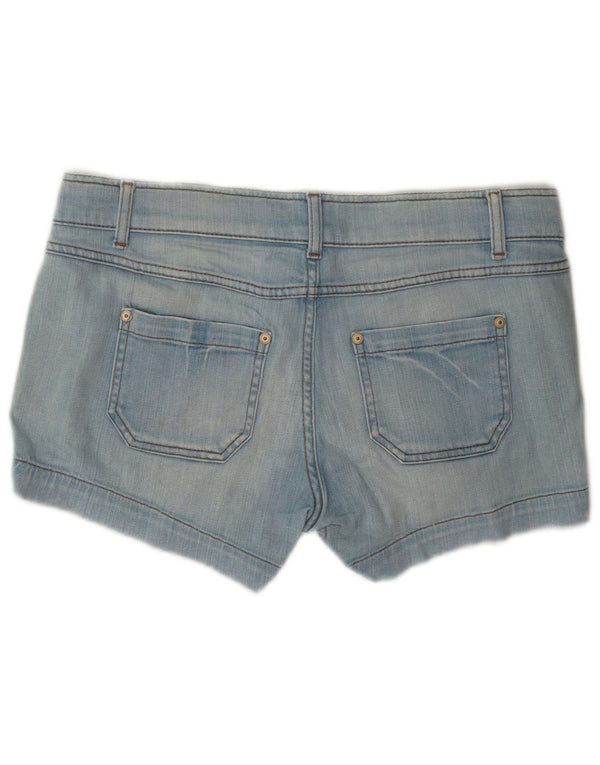 Benetton Dame denim Shorts W32 Large Blue
