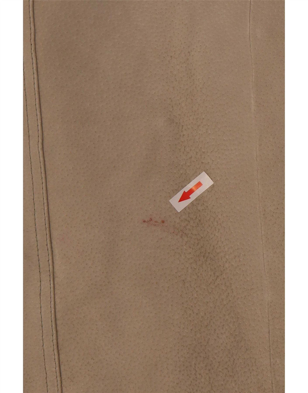 M. Flues Mens Overshirt Suede Shirt Large Beige Leather
