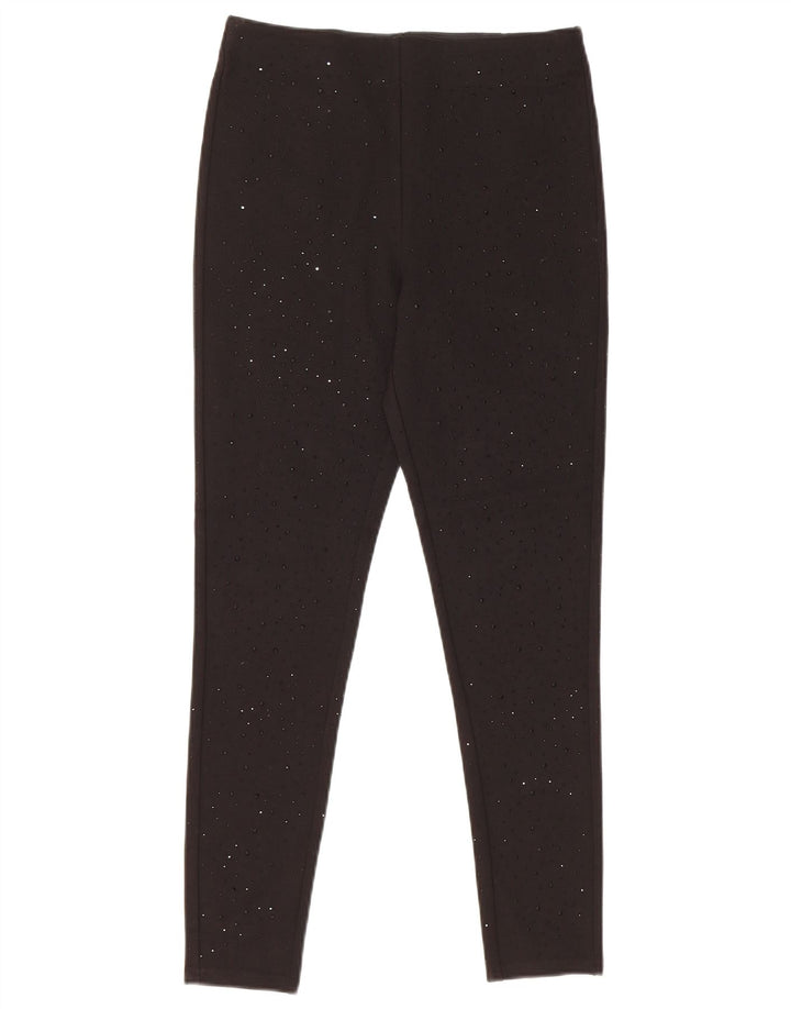 Zara Damen Leggings UK 10 Small Schwarz Viskose