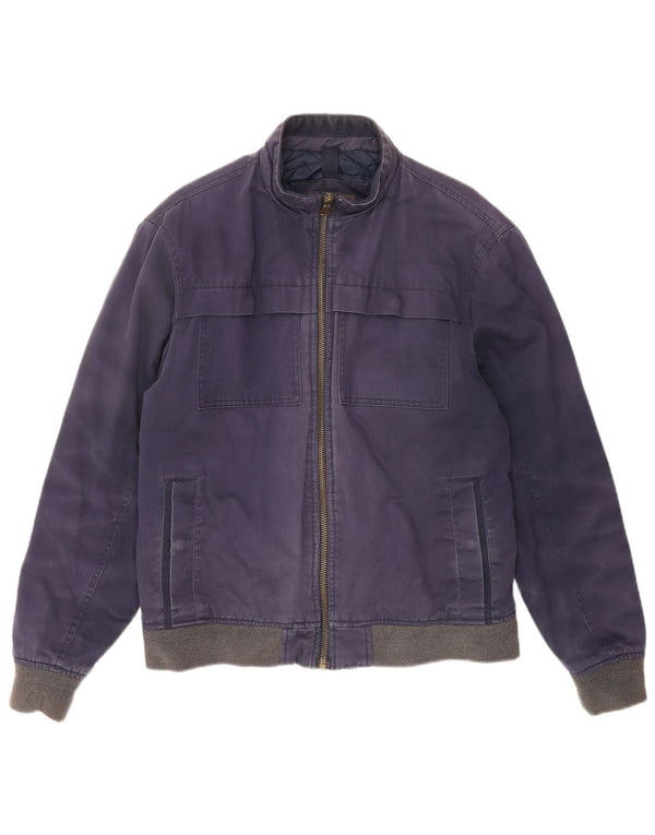 Marks & Spencer Chaqueta Bomber para Hombre UK 38 Medium Azul Marino
