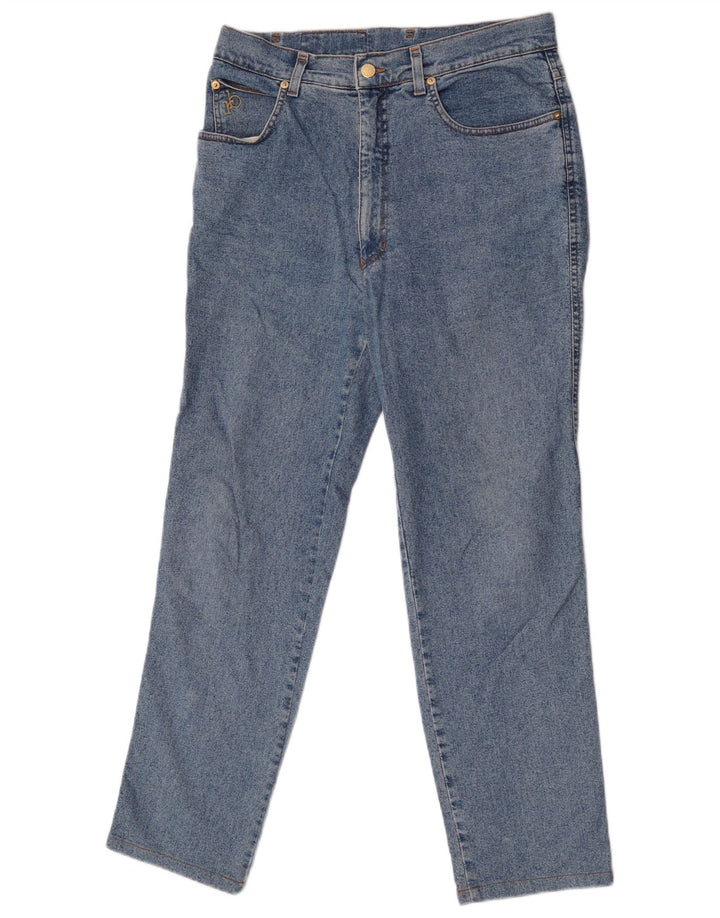 Roccobarocco Womens Straight Jeans W34 L29 Blue