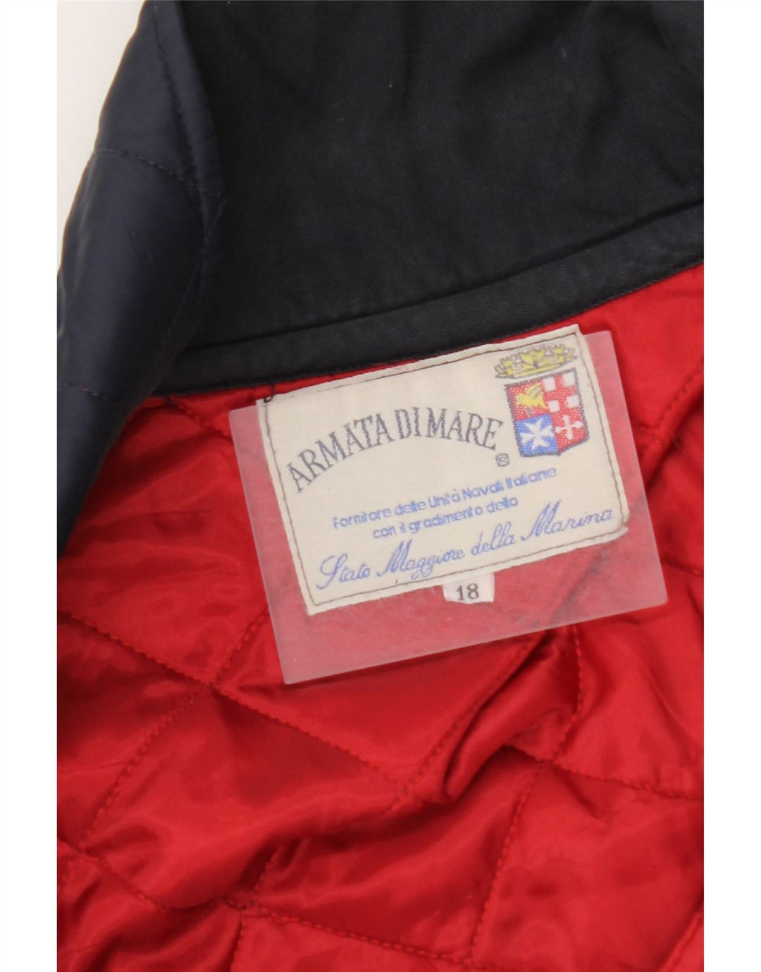 ARMATA DI MARE Boys Quilted Jacket 15-16 Years Navy Blue