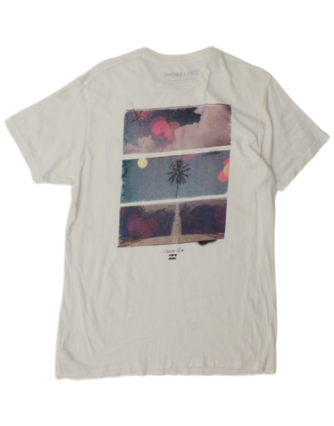 Billabong Mens Graphic T-Shirt Top Small White