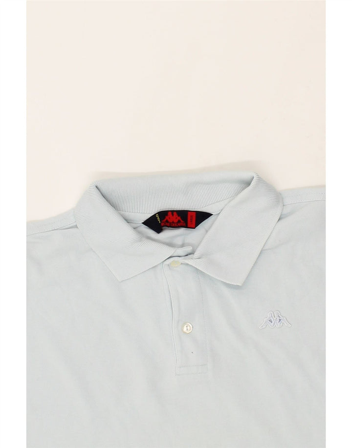 KAPPA Mens Polo Shirt Large Blue Cotton Vintage Kappa and Second-Hand Kappa from Messina Hembry 
