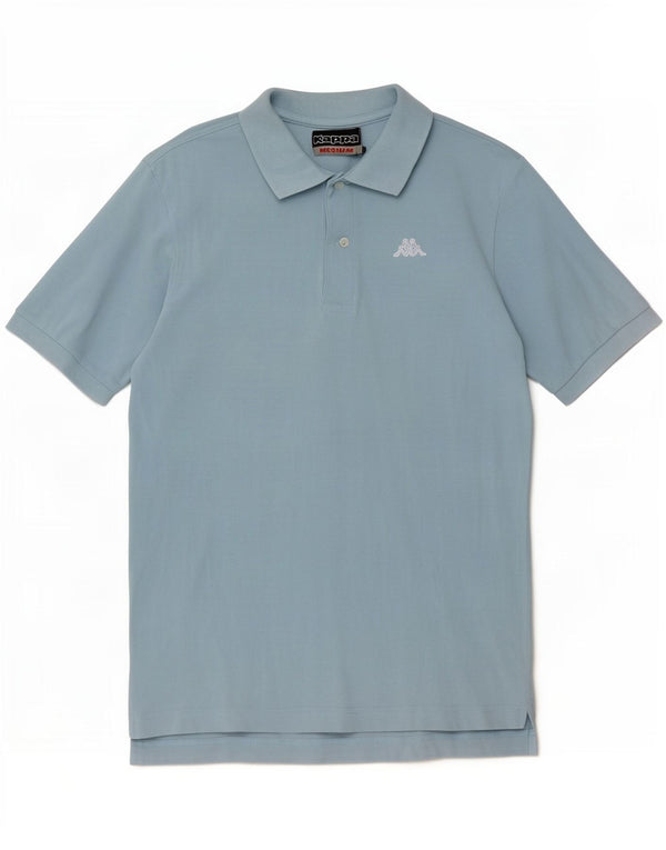 Kappa Mens Polo Shirt Medium Blue Cotton