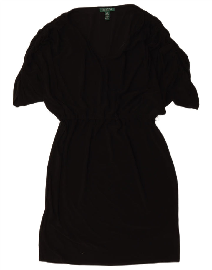 Ralph Lauren Womens Sheath Dress US 14 XL Black Polyester