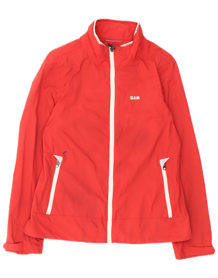 Chaqueta impermeable Slam para mujer UK 44 Medium Nylon rojo