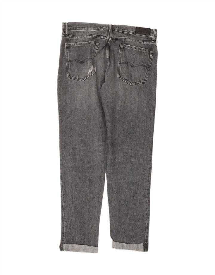 REPLAY Womens Straight Jeans W30 L29 Grey Vintage Replay and Second-Hand Replay from Messina Hembry 