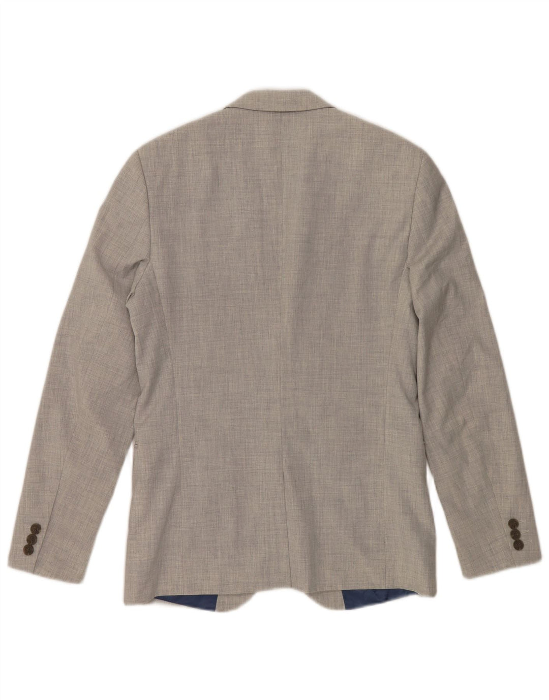 Farah Mens 2 Button Blazer Jacket UK 36 Small Grey Polyester