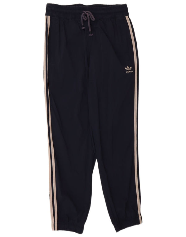 Pantaloni da tuta da uomo Adidas Joggers medi in poliestere blu navy