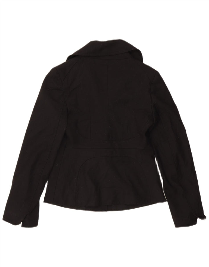 Sportmax Veste Blazer Femme UK 10 Petite Laine Noire