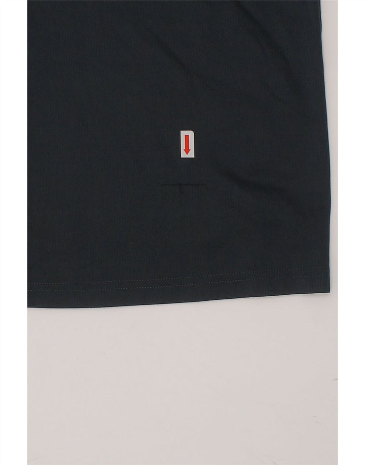 ADIDAS Boys Climalite T-Shirt Top 7-8 Years Small Grey Geometric Polyester Vintage Adidas and Second-Hand Adidas from Messina Hembry 
