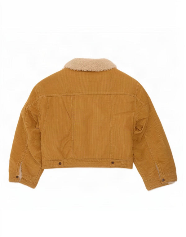 Levi's Damen Übergroße Crop Sherpa Cordjacke UK 10 Small Beige